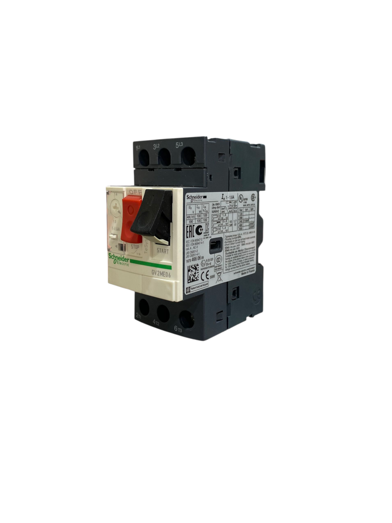 GUARDAMOTOR 1-1.6 AMP. 100kA@240V. DE BOTONE 