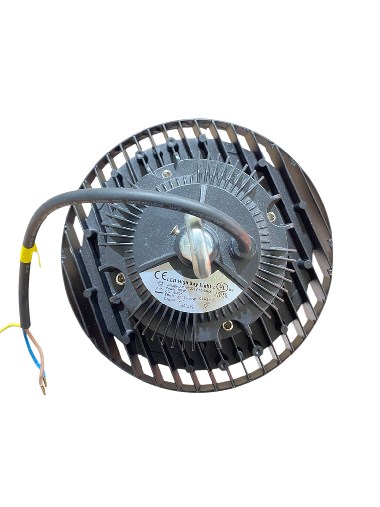 LUMINARIA LED REDONDA INDUSTRIAL 100 W 6.500°K 100-277 V 150 LM/W