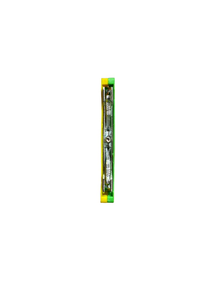 BORNERA 2.5mm RIEL SIMETRICO PARA CABLE 14 EK2.5/35 AMARILLA CON VERDE