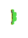 BORNERA 2.5mm RIEL SIMETRICO PARA CABLE 14 EK2.5/35 AMARILLA CON VERDE