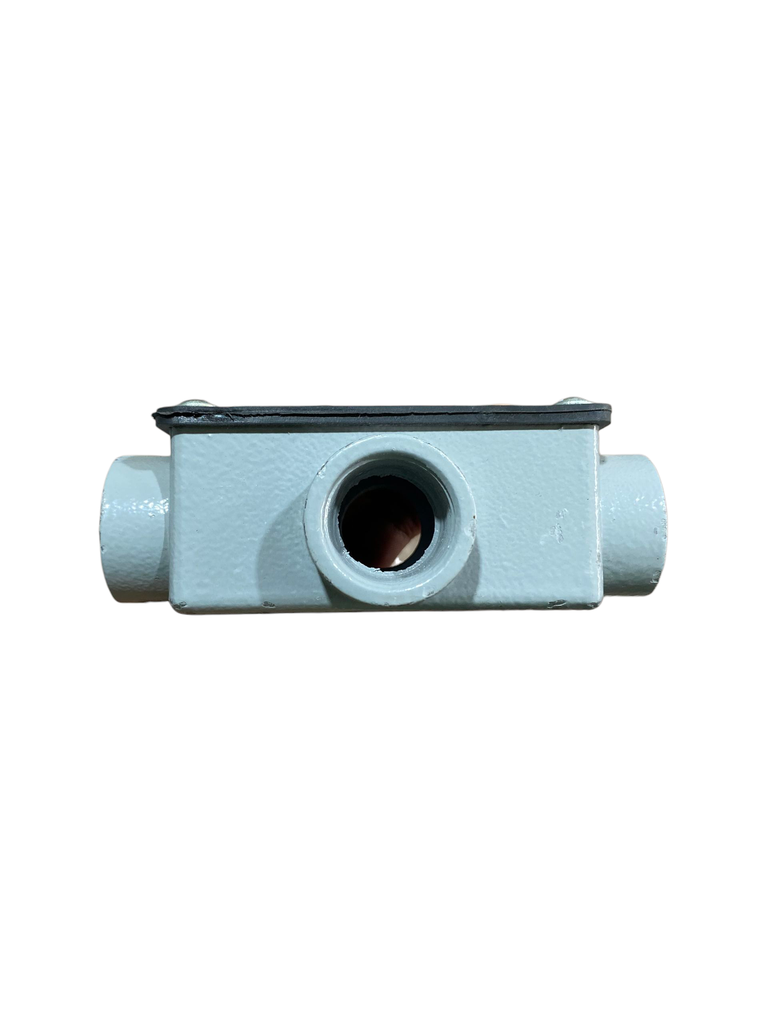 CAJA CONDULET X 1" PRESSOFUSIONE GRIS