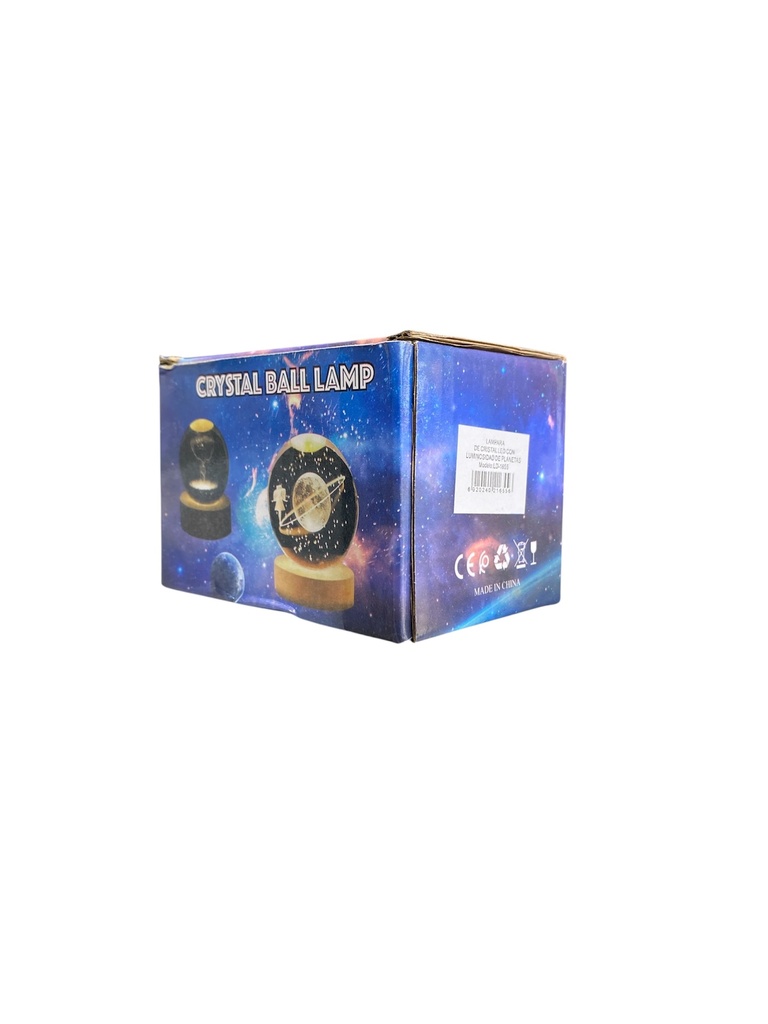 LAMPARA DE CRISTAL LED CON LUMINOSIDAD DE PLANETAS LD-1655 ILUM-VEN