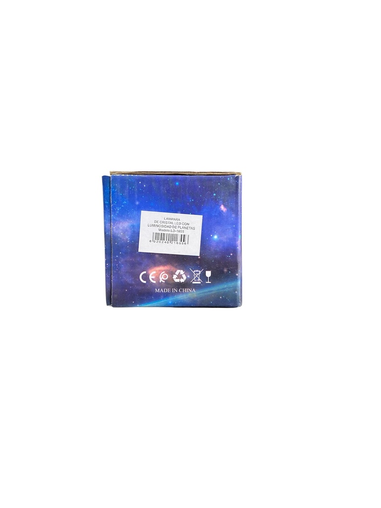 LAMPARA DE CRISTAL LED CON LUMINOSIDAD DE PLANETAS LD-1655 ILUM-VEN