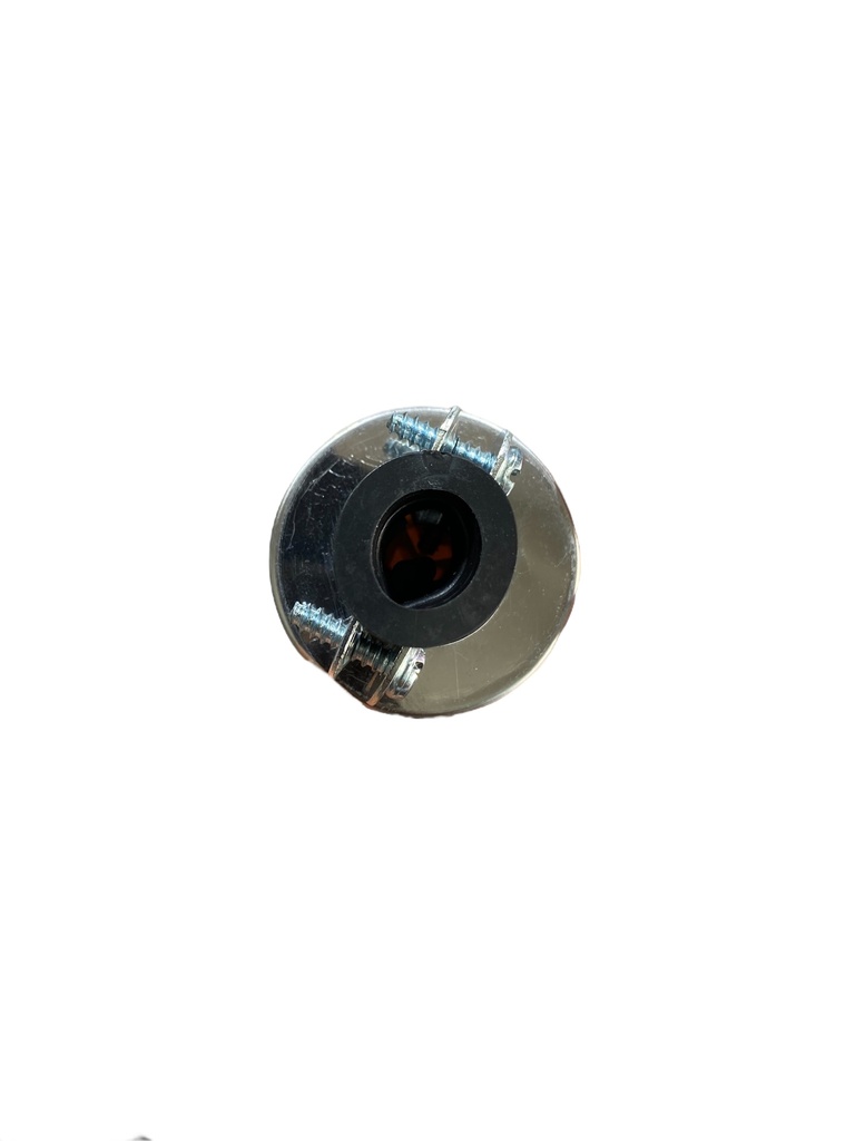 ENCHUFE MACHO METALICO 2P+T 125V 15A AMARILLO LD-669 ILUM-VEN