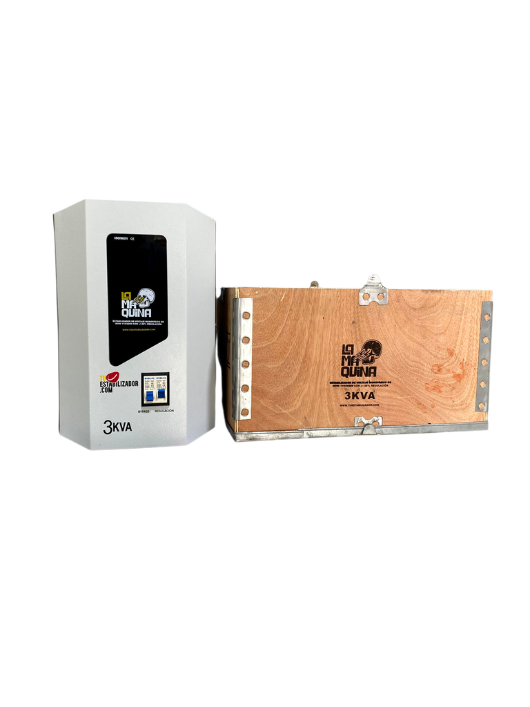 ESTABILIZADOR DE VOLTAJE MONOFASICO DE 3 KVA 110/220 VAC CON +/- 25% REGULACION 