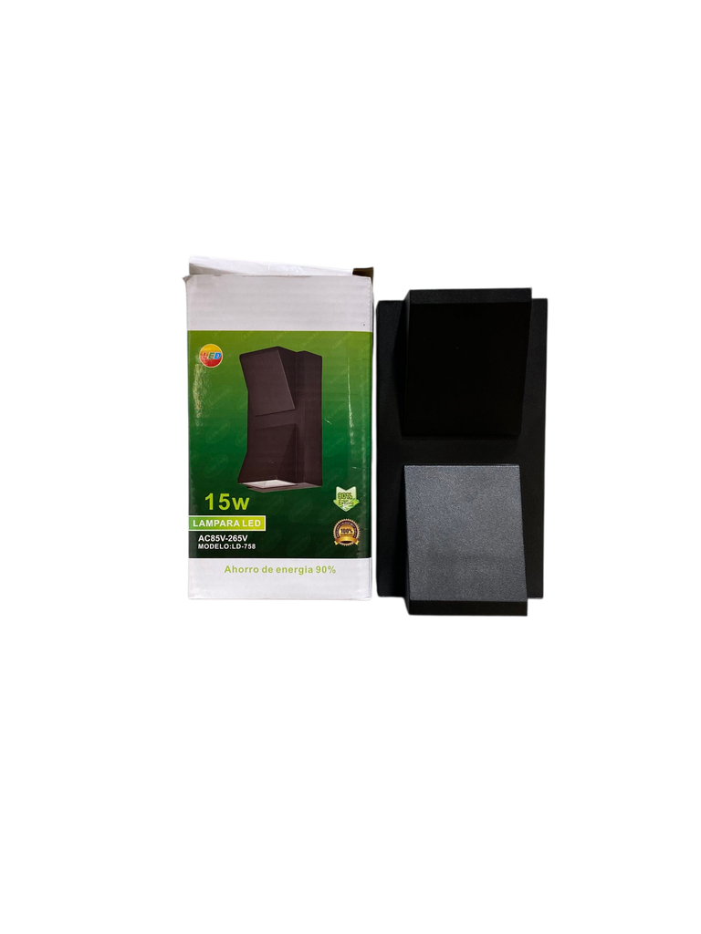LAMPARA LED 15W APLIQUE LUZ AMARILLA LD-758 ILUM VEN