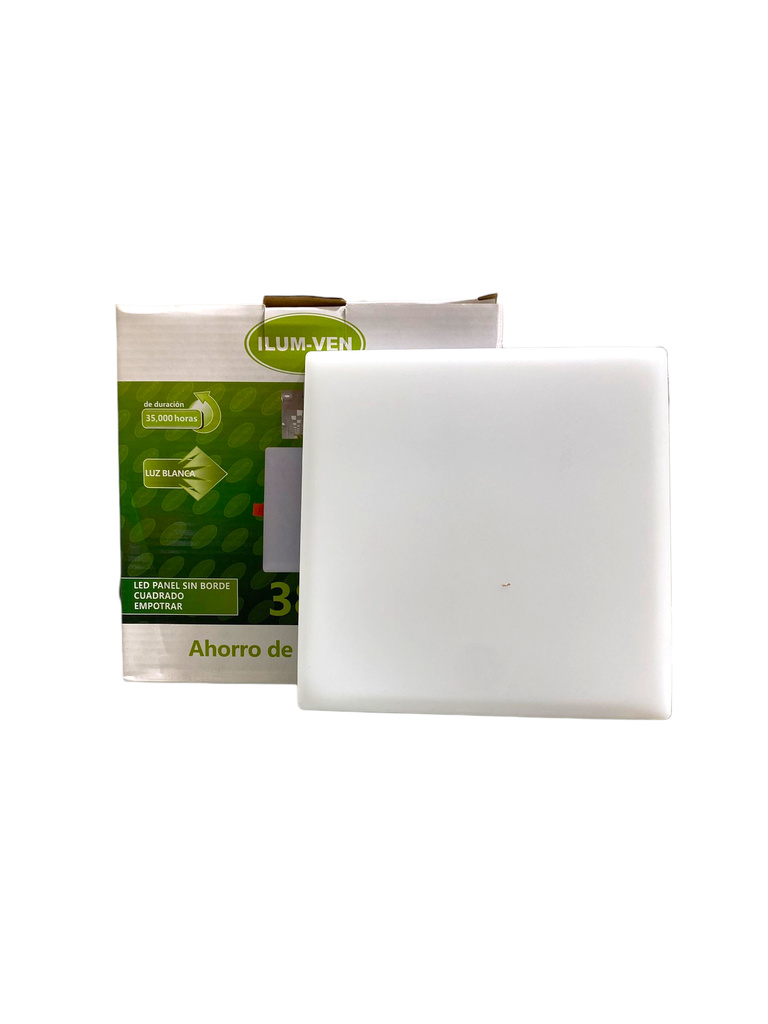 PANEL LED 38W CUADRADO EMPOTRABLE BORDE INFINITO 110-220V 