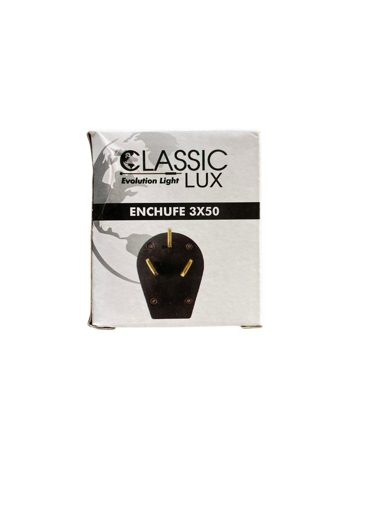 ENCHUFE INDUSTRIAL TRIFASICO 3X50 A 125/250V,3P-3VIAS,NEMA 10-50P