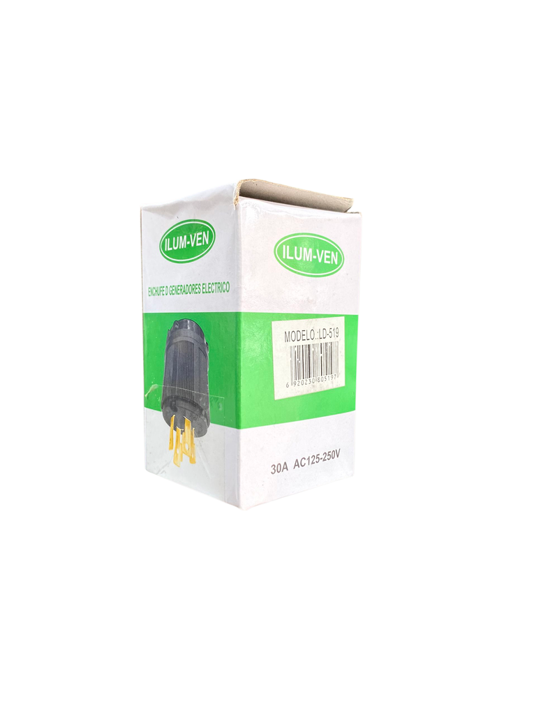 ENCHUFE DE GENERADORES ELECTRICOS LD-519  ILUM-VEN 30 AMP