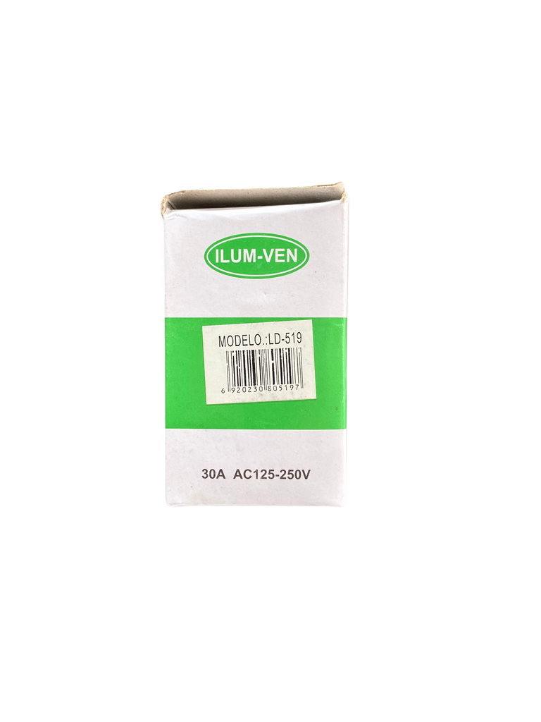 ENCHUFE DE GENERADORES ELECTRICOS LD-519  ILUM-VEN 30 AMP