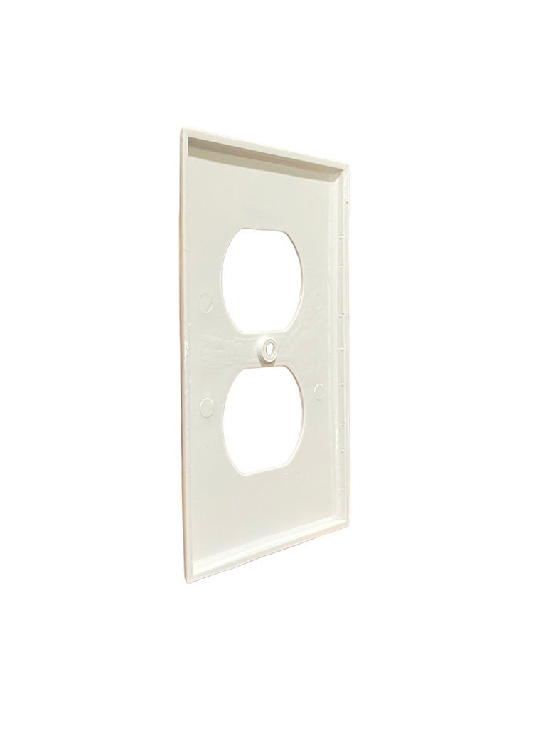TAPA PARA TOMACORRIENTE DOBLE BLANCA LUMINART