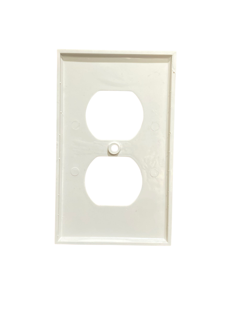 TAPA PARA TOMACORRIENTE DOBLE BLANCA LUMINART