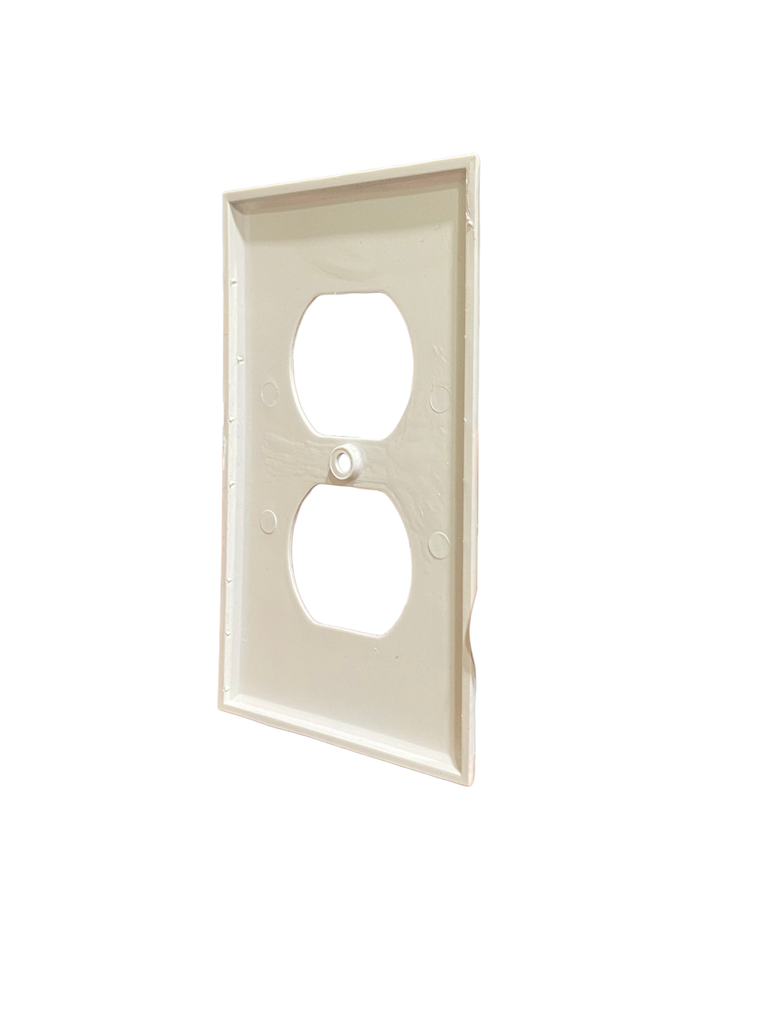 TAPA PARA TOMACORRIENTE DOBLE BLANCA LUMINART