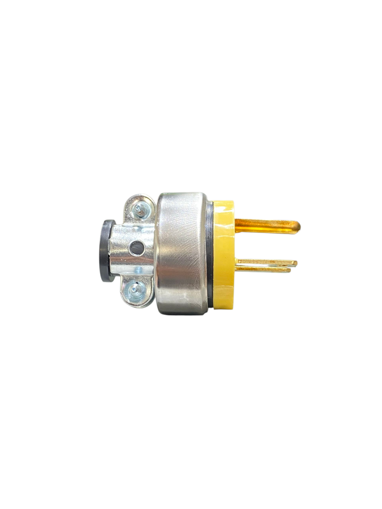 ENCHUFE MACHO METALICO 2P+T 220V 15A TIPO CHINO LUMINART