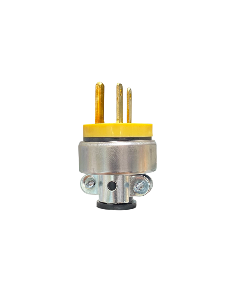 ENCHUFE MACHO METALICO 2P+T 220V 15A TIPO CHINO LUMINART