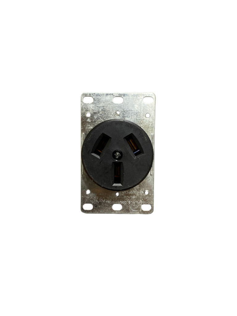 TOMACORRIENTE PARA EMBUTIR 3X50A TRIFASICO 32B 50A,125/250VAC,3P-3VIAS, NEMA 10-50R LUMINART