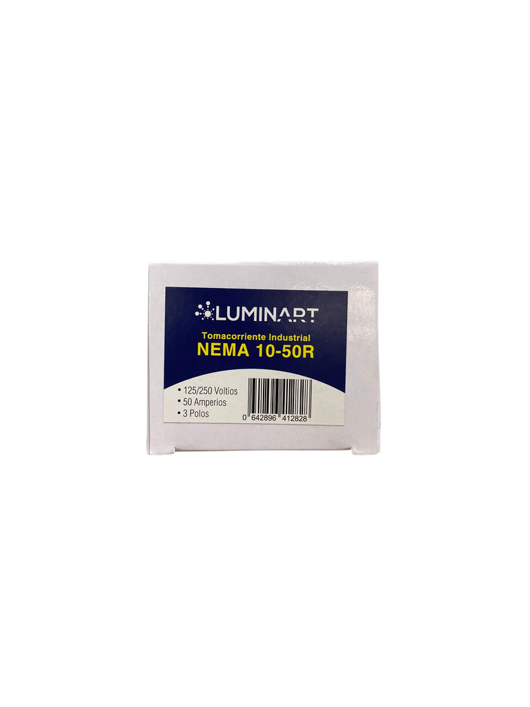 TOMACORRIENTE PARA EMBUTIR 3X50A TRIFASICO 32B 50A,125/250VAC,3P-3VIAS, NEMA 10-50R LUMINART