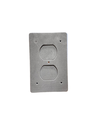 TAPA PROTECTORA PARA TOMACORRIENTE Y APAGADOR DOBLE COLOR GRIS ILUM-VEN