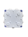 CAJA DE DERIVACION PLASTICA 100X100X70mm (4X4X2,7") PREPONCHADO IP65  COLOR BLANCO ANDELI