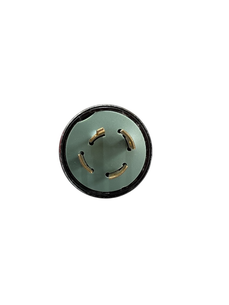 ENCHUFE  INDUSTRIAL MEDIA VUELTA 4P 20A 125V / 250V PINES DE COBRE - RING METAL