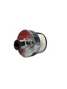 TOMA AEREA INDUSTRIAL MEDIA VUELTA 4P 20A 125V / 250V  BAQUELITA NEGRA - ARO DE METAL