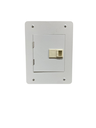 TABLERO RESIDENCIAL 4 CIRCUITOS EMPOTRABLE PREPONCHADA CON TAPA/PUERTA PINTURA ELECTROSTATICA GRIS 125 A 240 Vca