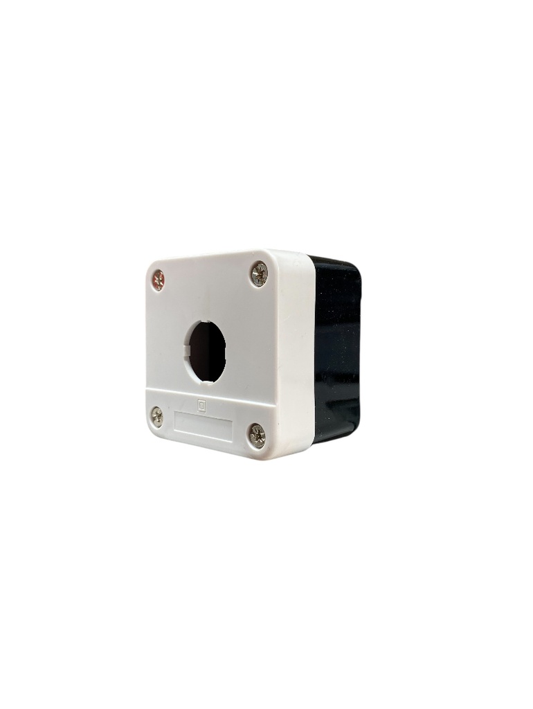 CAJA BOTONERA 1 HUECO x Ø22 mm PLASTICA BLANCA  TIPO HAL-B01 CAJ0101 DB ELECTRIC