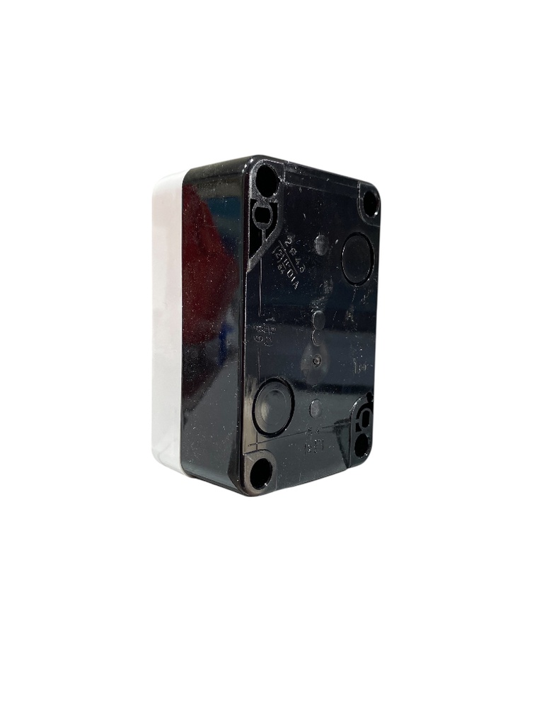 CAJA BOTONERA 2 HUECOS x Ø22 mm PLASTICA BLANCA  TIPO HAL-B02 CAJ0102 DB ELECTRIC