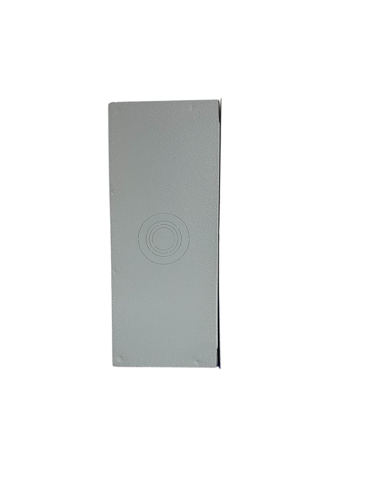CAJA DE DERIVACION METALICA 250X250X100mm (10X10X4") LISA PINTURA ELECTROSTATICA GRIS INTENCOL