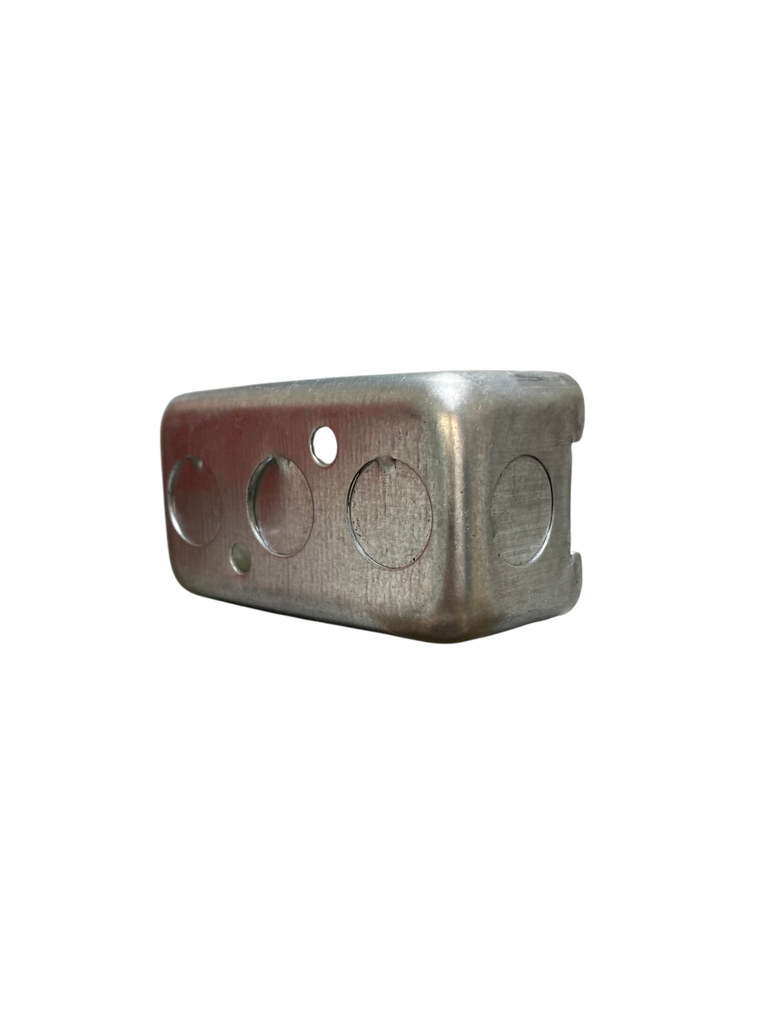 CAJETIN METALICO RECTANGULAR 4X2" EMT SALIDA 1/2"