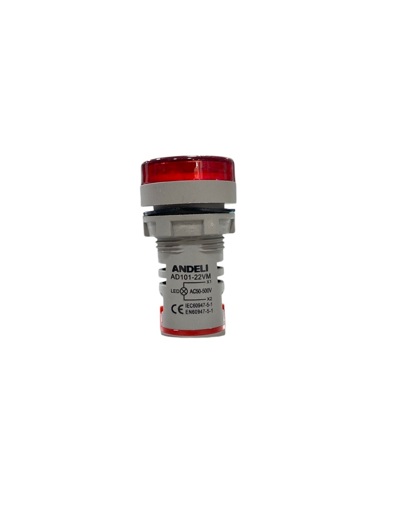 LUZ PILOTO LED 50-500V 0-100A CON INDICADOR VOLTIAMPERIMETRO