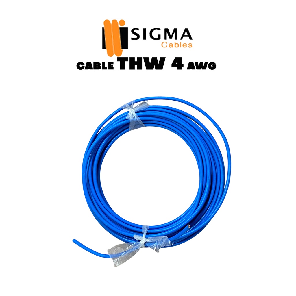 CABLE 4 AWG THHW 90°C PVC CU CLASE B 1P 600 V 7H SIGMA