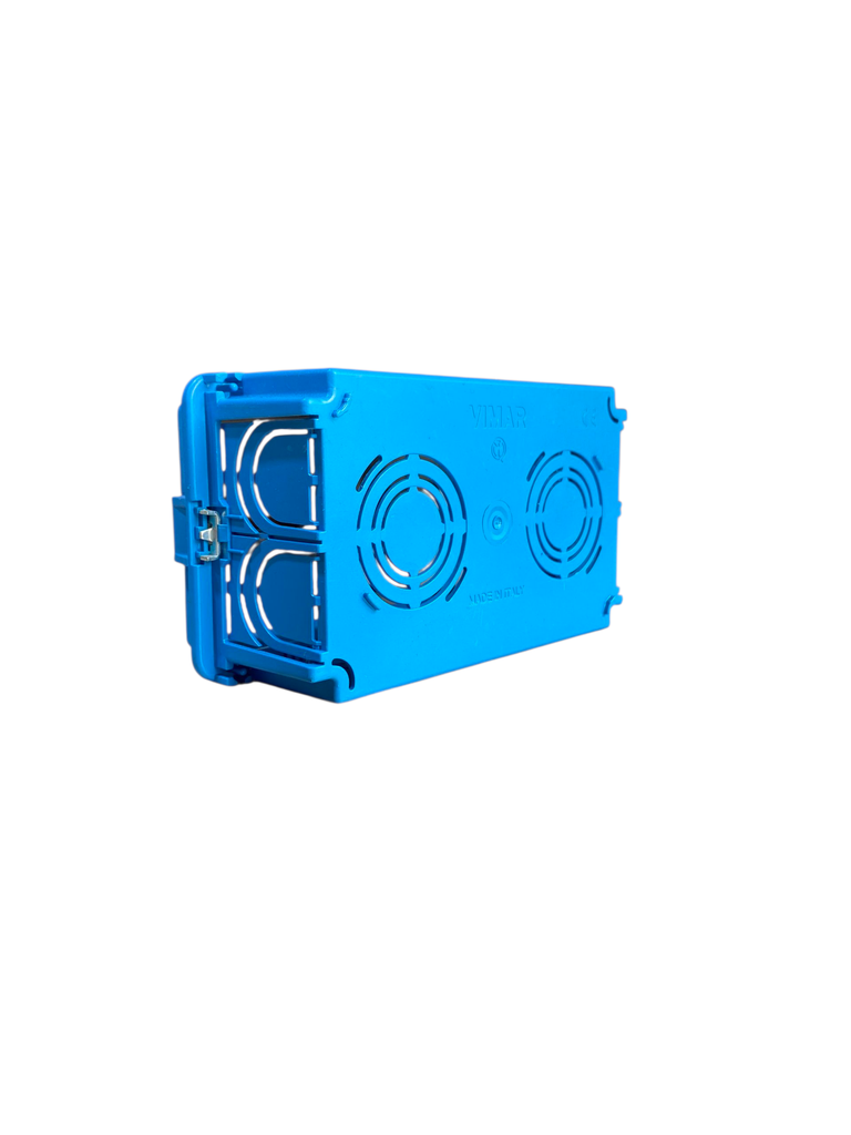 CAJA EMPOTRABLE RECTANGULAR 4 MODULOS AZUL V71304 VIMAR