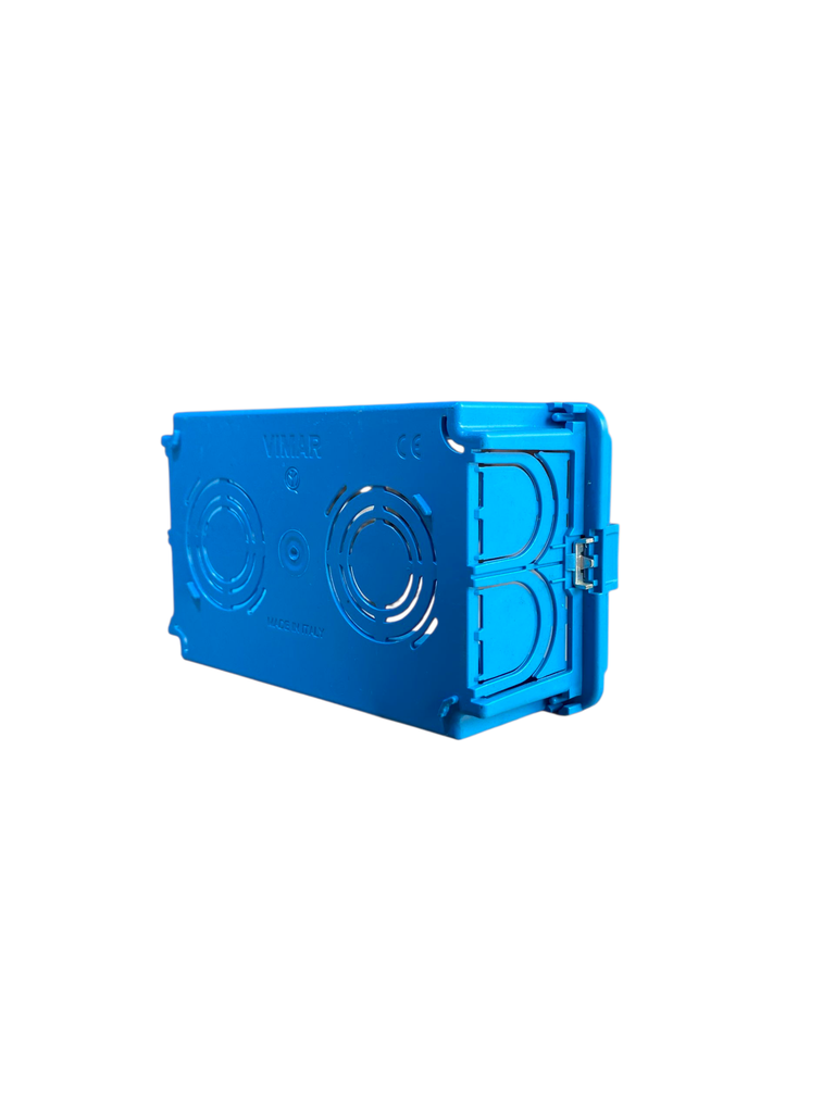 CAJA EMPOTRABLE RECTANGULAR 4 MODULOS AZUL V71304 VIMAR