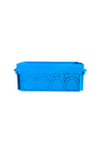 CAJA EMPOTRABLE RECTANGULAR 4 MODULOS AZUL V71304 VIMAR