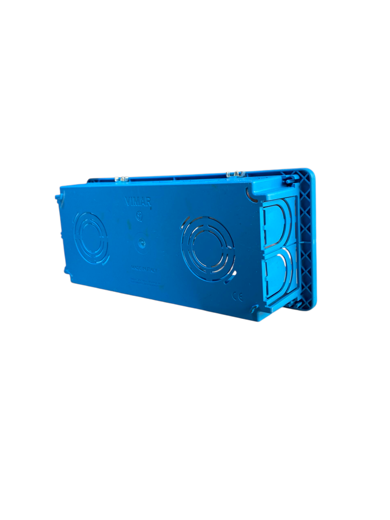 CAJA EMPOTRABLE RECTANGULAR 6-7 MODULOS AZUL V71306 VIMAR