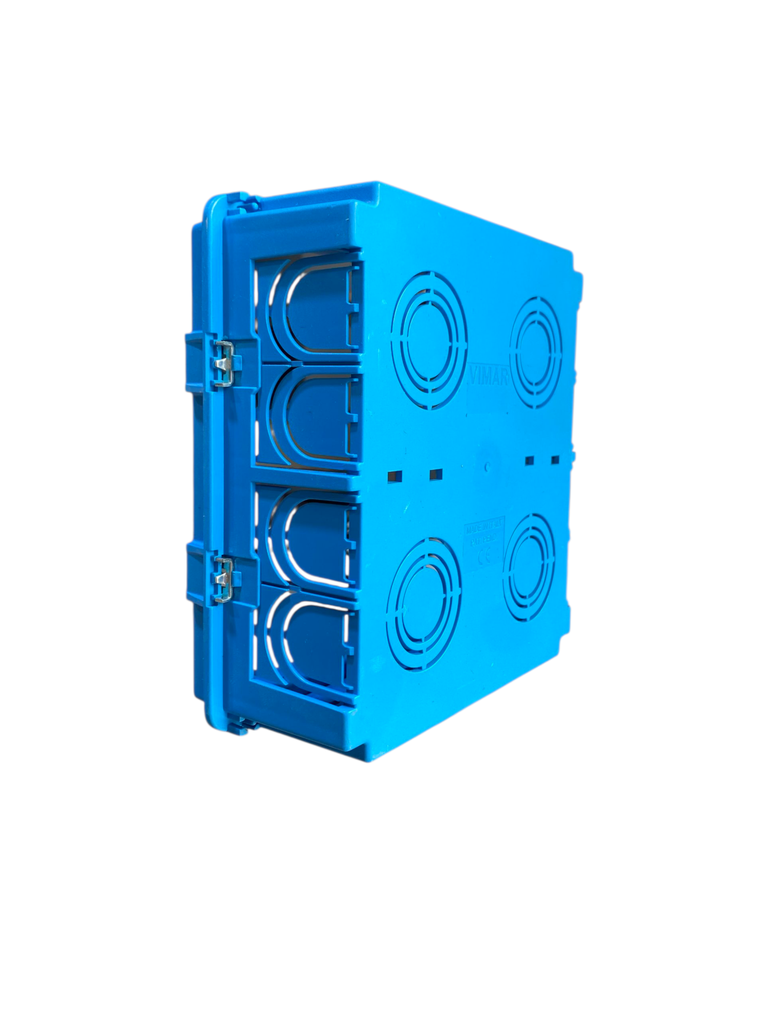 CAJA EMPOTRABLE RECTANGULAR 8 MODULOS AZUL V71318 VIMAR