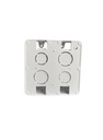 CAJETIN PLASTICO CUADRADO 4X4" PVC SALIDA COMBINADA 1/2"- 3/4"