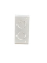 CAJETIN PLASTICO CUADRADO 4X4" PVC SALIDA COMBINADA 1/2"- 3/4"