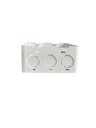 CAJETIN PLASTICO CUADRADO 4X4" PVC SALIDA COMBINADA 1/2"- 3/4"