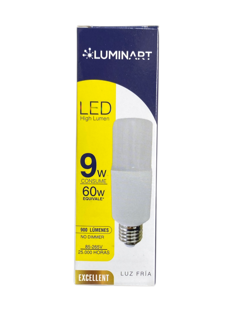 BOMBILLO LED 9W TUBULAR 85-265V 6500K HIGH LUMEN