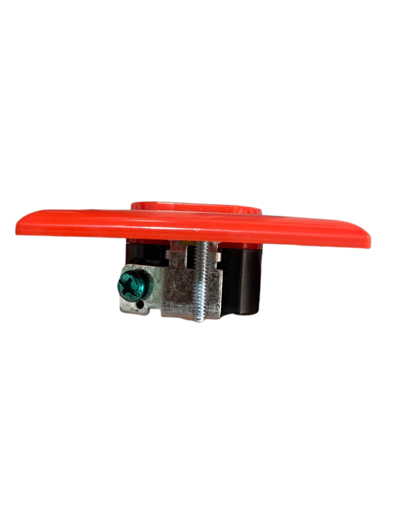 TOMACORRIENTE DOBLE POLARIZADA ROJO 20A CON TAPA 20AMP,125V NEMA 5-20R HOSPITALARIO CLASSIC LUX