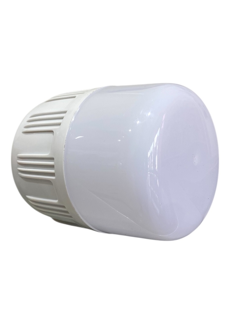 BOMBILLO LED 50W RECARGABLE E27 C/USB Y PANEL SOLAR