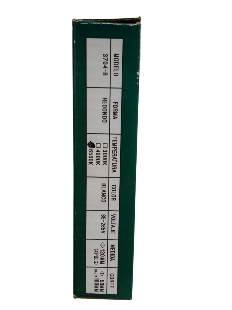 PANEL LED 8W REDONDO AJUSTABLE 85-265V IP40 6.500°K 586LM