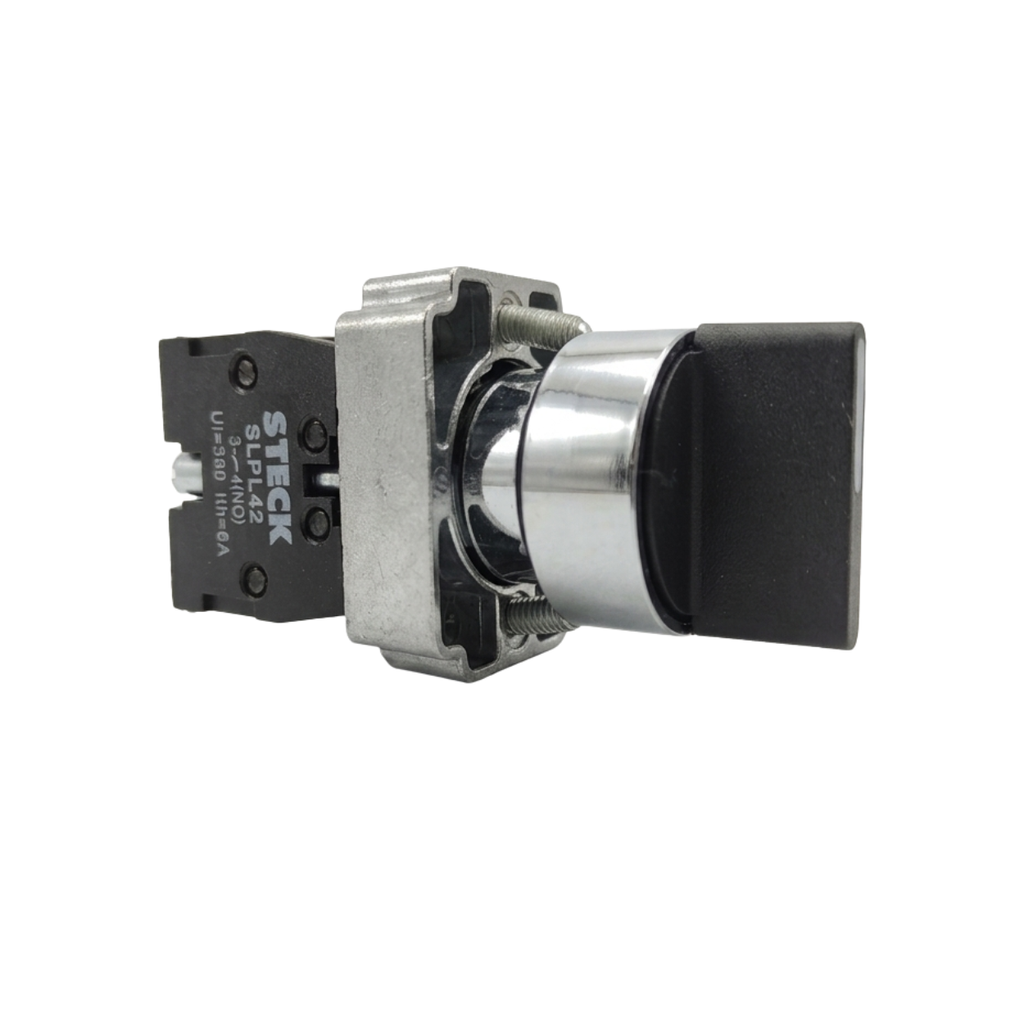 SELECTOR COMMUTADOR 3 POSICIONES FIJAS 2NA METALICO MANETA CORTA 