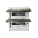 TABLERO DE DISTRIBUCION PLASTICO 24 CIRCUITOS SUPERFICIAL INTERIORES RIEL DIN BLANCO