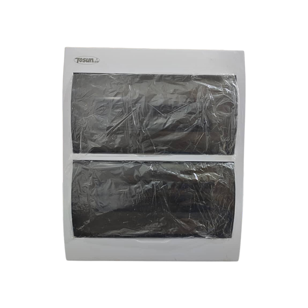TABLERO DE DISTRIBUCION PLASTICO 24 CIRCUITOS SUPERFICIAL INTERIORES RIEL DIN BLANCO