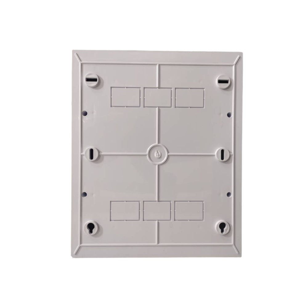 TABLERO DE DISTRIBUCION PLASTICO 24 CIRCUITOS SUPERFICIAL INTERIORES RIEL DIN BLANCO