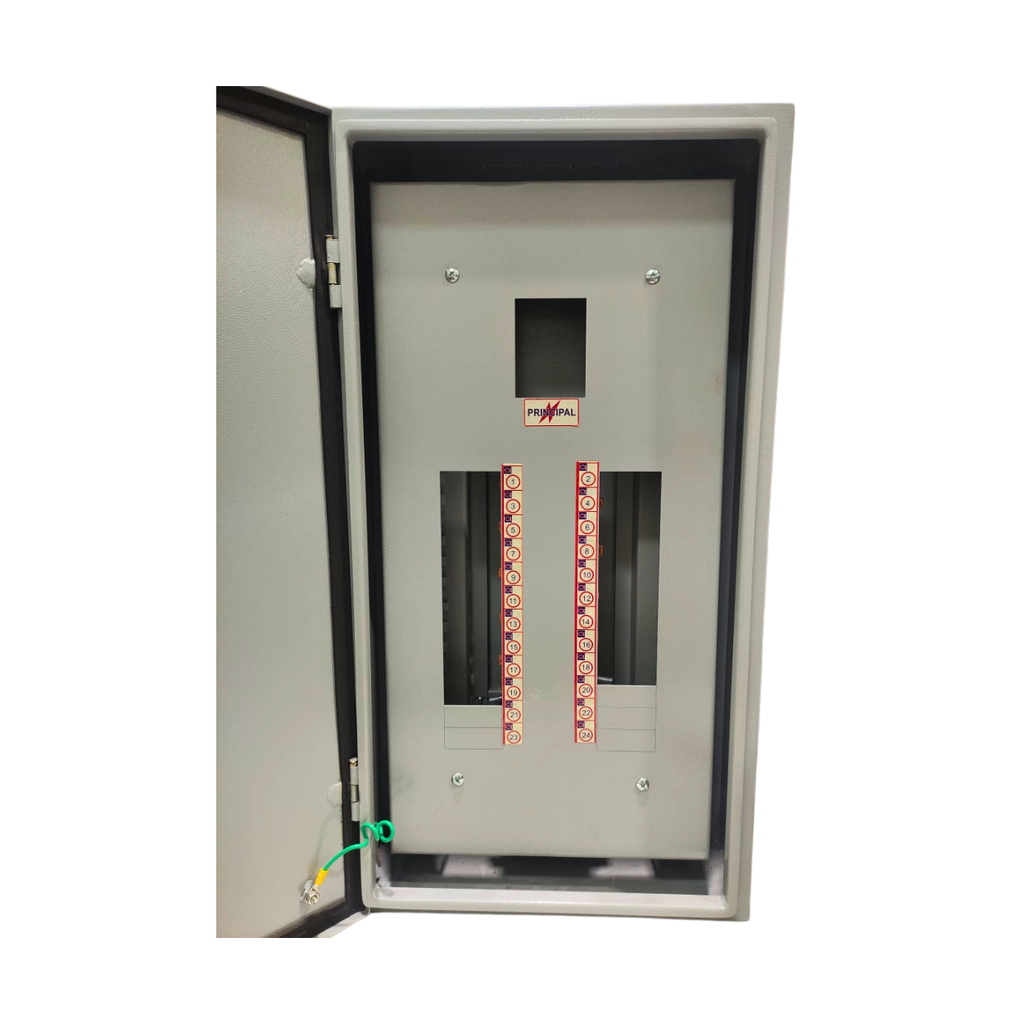 TABLERO MONOFASICO 24 CIRCUITOS SUPERFICIAL 120/240V 4 HILOS (2L+N+T) C/P SUPERIOR TQD 2X200A NEMA 3R NLAB424AB200S