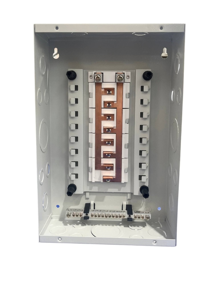 TABLERO RESIDENCIAL 16 CIRCUITOS MONOFASICO EMPOTRABLE C/PUERTA PREPONCHADA Y PINTURA ELECTROSTATICA GRIS 125A